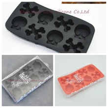 500 шт./лот форма для изготовления черепа силиконовая форма инструменты для приготовления пищи формочки для печенья формы для льда лотки для мороженого инструменты для мороженого лоток для льда