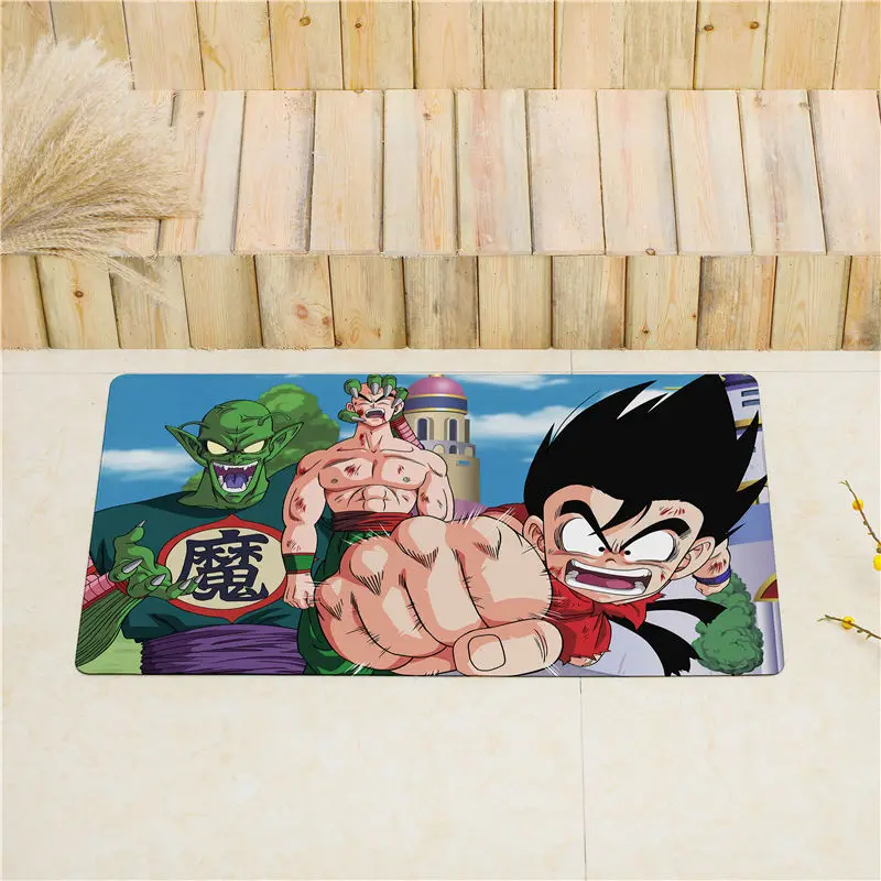 17 Dragon Ball Z входная дверь коврик кухонный коврик для напольные коврики нескользящий коврик для дома ПВХ мягкая кожа салон ковры водонепроницаемый ковер - Цвет: 17