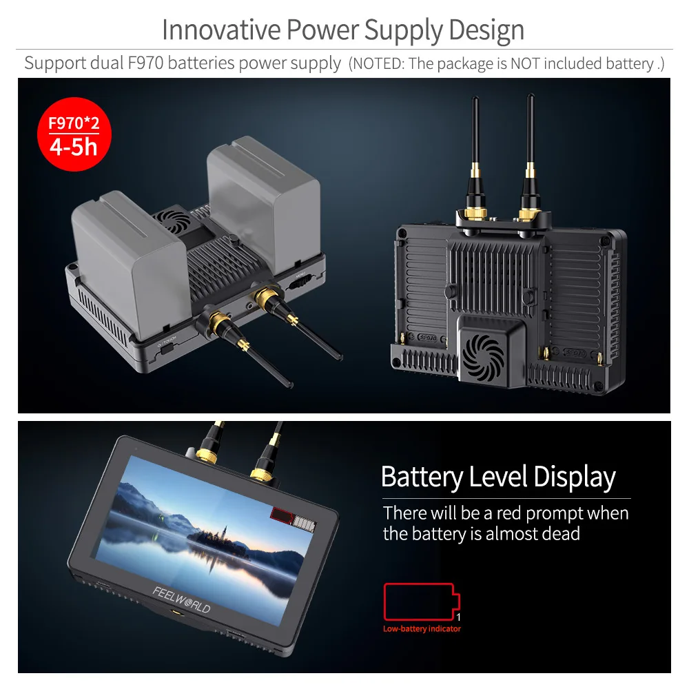 FEELWORLD FT6 FR6 5.5 Inch Wireless Video Transmission