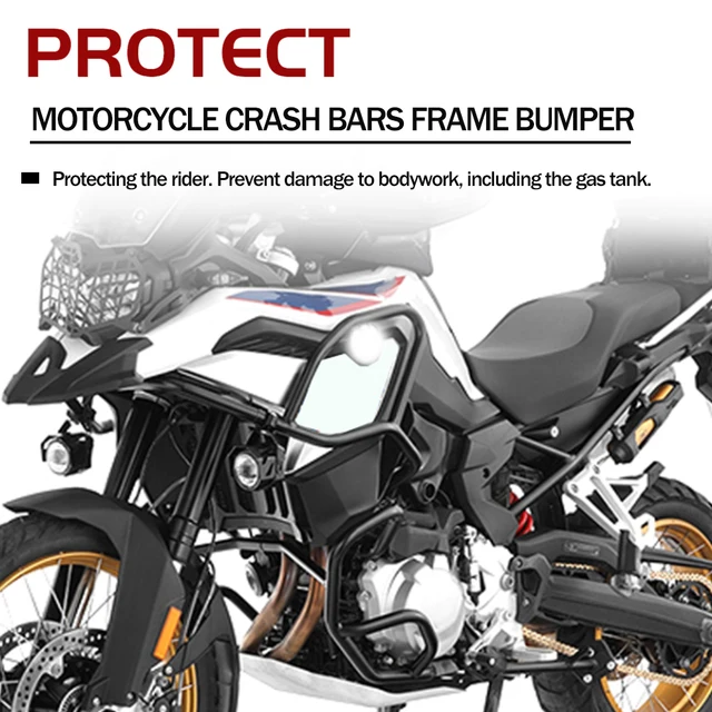 Paracadute E Protezione Motore Per BMW F750GS/F850GS 2018-2023 - Nero - Foto 5