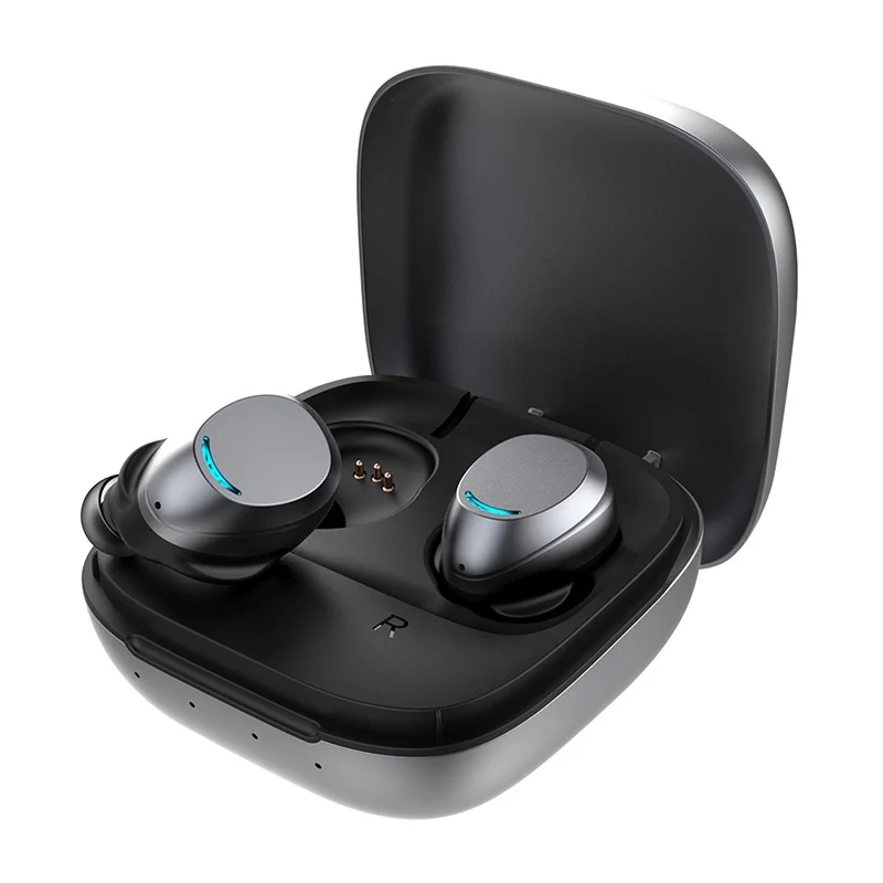 Горячая 3C-TWS-U9 Беспроводная Bluetooth гарнитура наушники пресс с микрофоном HIFI бас Bluetooth Спортивная гарнитура 5,0 с металлическим зарядным устройством - Цвет: Black Ochre