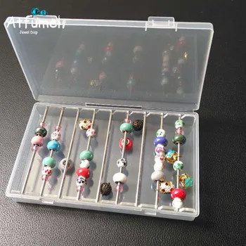 

Beads Jewelry Box Charms Jewelry Organizer Case Findings Tray For Decoration DIY Bracelet Beads Jewelry Holder ShowCase