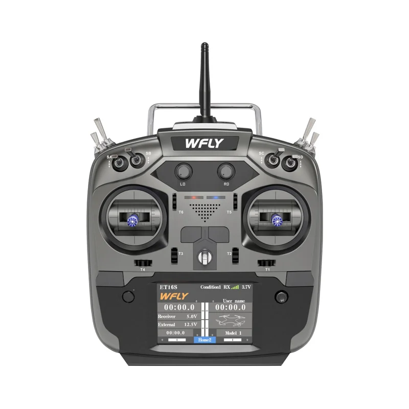 RC Radio 2021 WFLY ET16s Hall Gimbals 2.4G 16CH Multi-Protocol TBS CRSF Transmitter for RC Drone-Mode 2 No Receiver