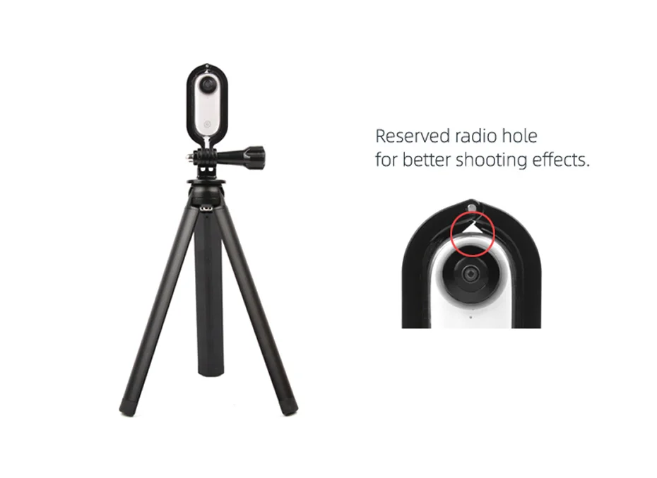 Металлический адаптер для стандартной экшн-камеры Insta360 Go 1/4 дюйма, гибкий адаптер с резьбой для аксессуаров Insta360go, полная защита