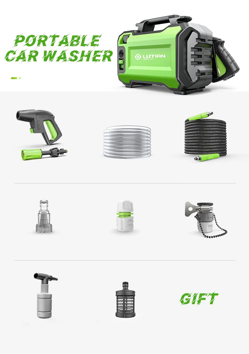 best cordless pressure washer 220V High Pressure Car Washing Machine Portable Car Washer Household Pump Water Gun with Foam Generator for ParkSide Car Shower automatic car wash machine