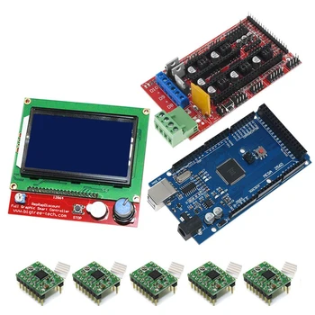 

Mega 2560 R3 RAMPS 1.4 Controller A4988 Stepper Driver Module 12864 LCD controller for 3D Printer Part kit with USB