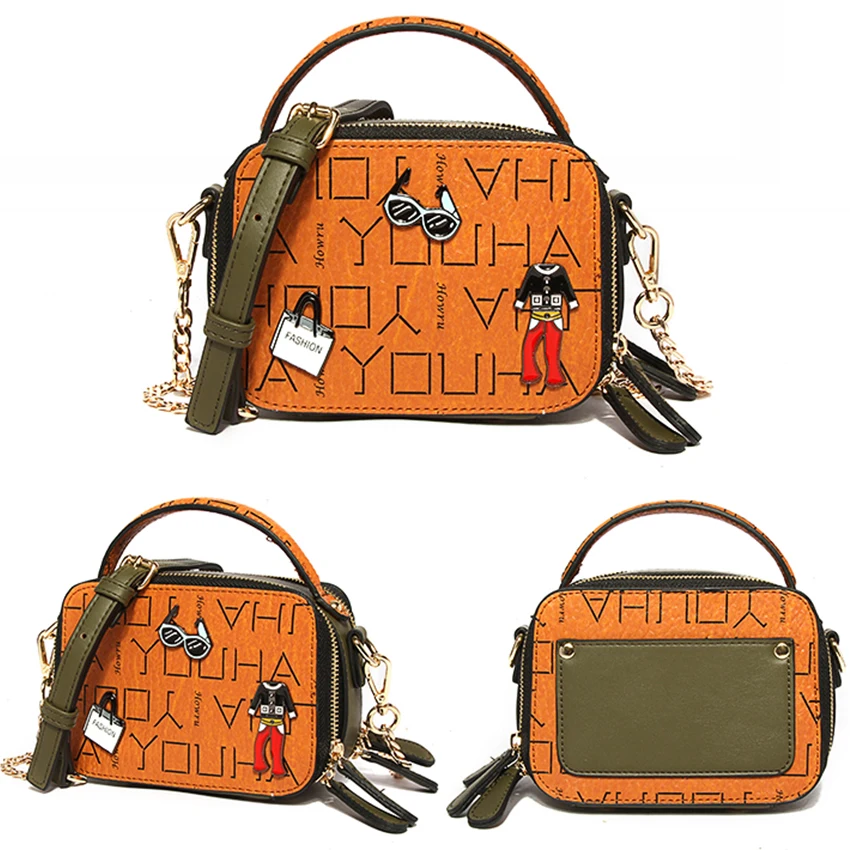 Модные брендовые женские кошельки и сумки, сумка для камеры, сумка на плечо, квадратная мини сумка-мессенджер из искусственной кожи, сумки через плечо с цепочками