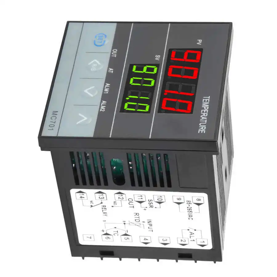 MC701 85 265 в цифровой PID регулятор температуры K Тип PT100 датчик Входное реле/SSR