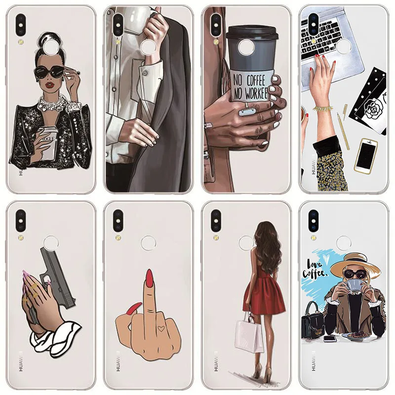 Черный коричневый Модный Стильный чехол для Huawei Mate 30 20 10 P20 P30 Pro P Smart Z Plus 2019 P10 P8 P9 Lite