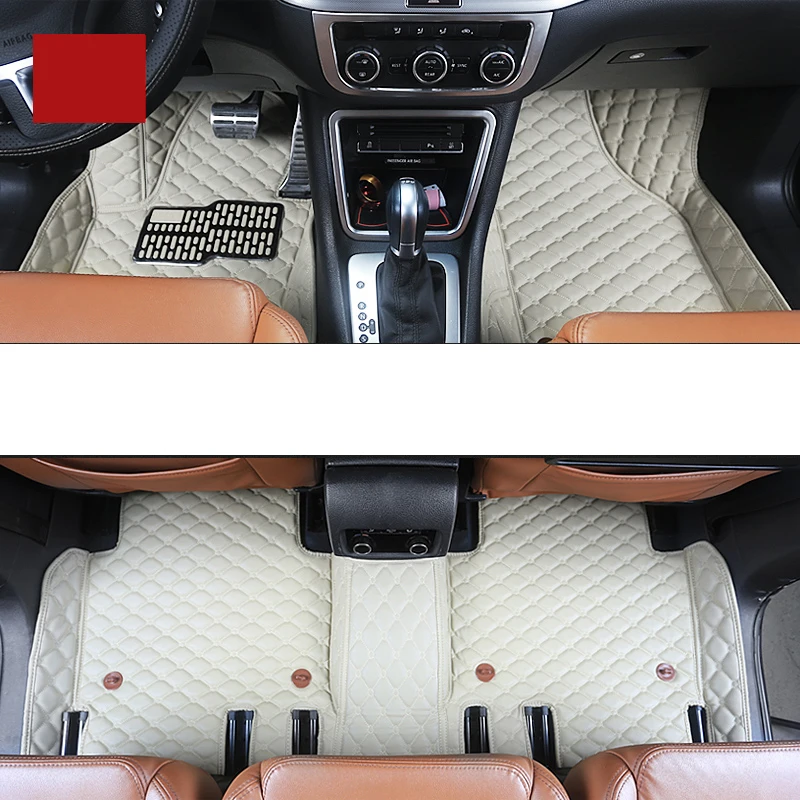 Автомобильный коврик из lsrtw2017 кожи для volkswagen vw sharan 2011- 2012 2013 seat Alhambra 7 мест
