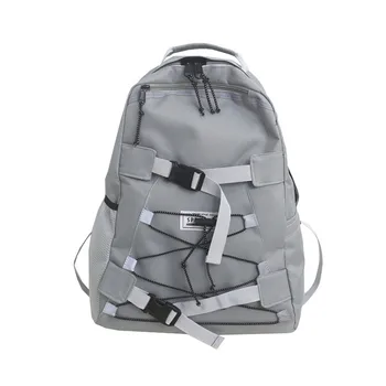 

Couple backpack tide card large capacity casual personality reflective sports travel bag student bag backpack Shoulder Bags