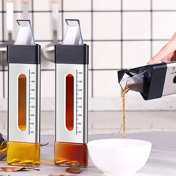 

Cooking Seasoning Bottle Olecranon Shape Dispenser Oil Bottle Glass Storage Bottle Bottles for Sauce Salad Dressing Kitchen Tool