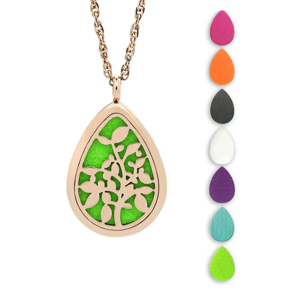 Perfume Oil Necklaces Pendant Aromatherapy Essential Diffuser