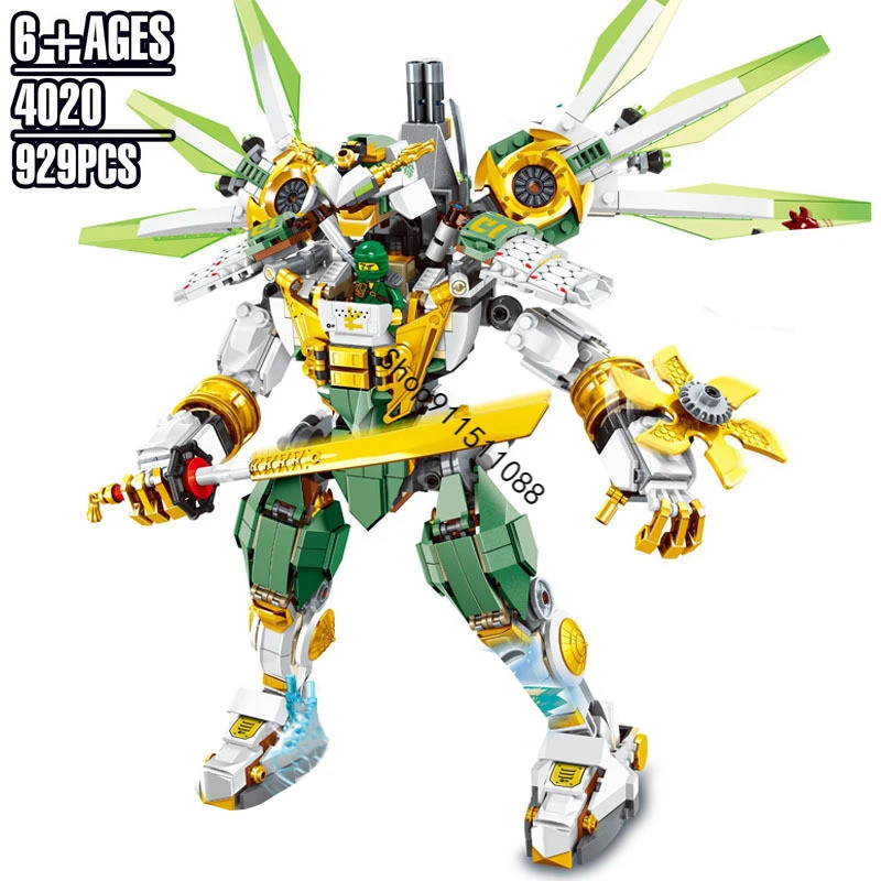 Новинка 929 шт. строительные блоки Lloyd Titan Mech с фигурками совместимые ninjaruiml 70676
