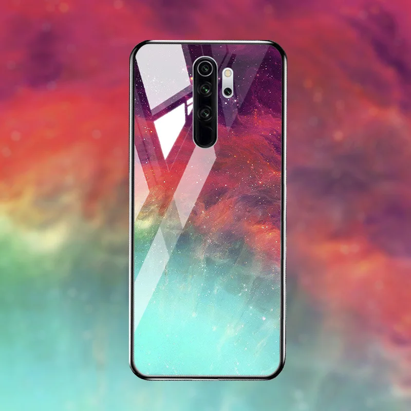 Чехол из закаленного стекла для Xiao mi Red mi Note 8 Pro 7 7A чехол-бампер для Xiaomi mi 9T A3 9 lite 8 SE Note 10 CC9 Pro чехлы - Цвет: M068