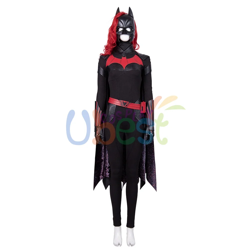 Batwoman костюм для косплея Kate Kane Batwoman наряд с плащом версия 1