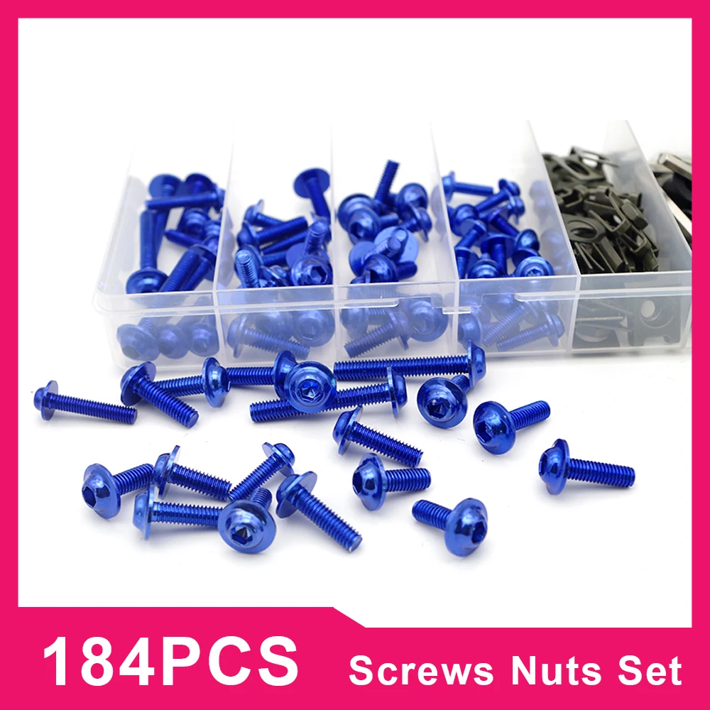 

Motorcycle Fairing Bolts box set Fastener Clips Screw Nuts For yamaha fzs 600 suzuki bandit 1200 honda cb 500 x 2019 ktm 690 smc