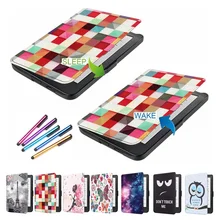 Умный чехол для Kobo Clara HD, защитный чехол, Сумка с бабочкой и башней для девочек, чехол для чтения электронных книг Kobo Clara HD