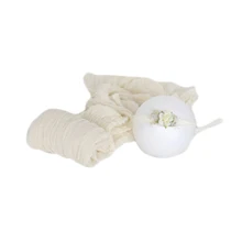 Детская накидка и повязка на голову ручной работы для маленьких девочек; Комплект для новорожденных девочек; Пеленальное Одеяло для младенцев; кокон; реквизит для фотосъемки