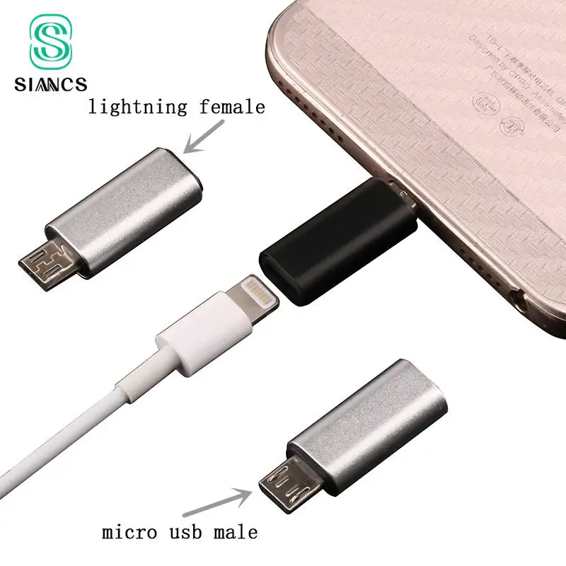 Микро usb адаптер для зарядки быстрая передача данных Мини Женский 8Pin к штекеру микро USB кабель конвертер для Android телефон адаптер