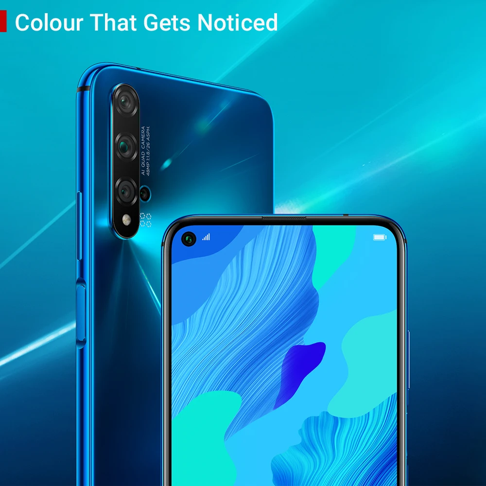 Huawei nova 5T глобальная Версия 8GB 128GB смартфон NFC мобильный телефон 48MP пять AI камера 6,26 дюймов huawei Kirin 980 3750 mAh