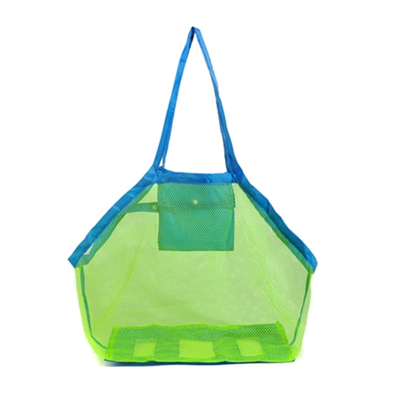 Children Beach Mesh Toys Storage Bag Kids Folding Sand Away Net Tote Outdoor New L4MC 8