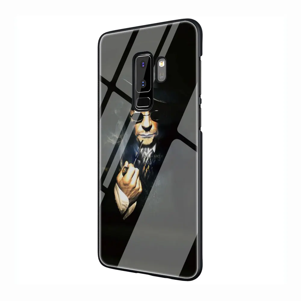 221B Шерлок Холмс закаленное Стекло TPU черный чехол для Galaxy S7 край S8 S9 S10 Plus, Note 8, 9, 10, A10 20 30 40 50 60 70 - Цвет: G8