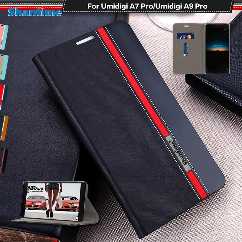 Luxury PU Leather Case For Umidigi A7 Pro Flip A9 Phone Soft TPU Silicone Back Cover | Мобильные телефоны и аксессуары