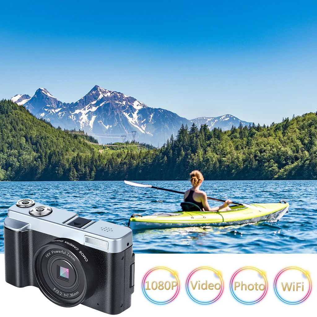 Для Носимых устройств P12 Цифровая видеокамера Full HD WiFi 3,0 дюймов 180 градусов вращение флип-экран покупка дропшиппинг