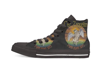 

CAT ZEPPELIN Novelty Design High Top Canvas Custom Shoes flat Casual shoes Drop Shipping