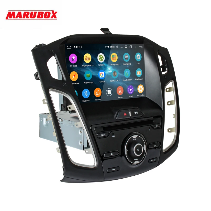 MARUBOX для Ford Focus 3 2011 до Автомобильный мультимедийный плеер Android 9,0 gps Автомагнитола авто 8 ядер 64G, ips, DSP KD9019