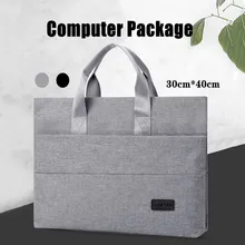 

14 Inches Briefcase Document Polyester Cloth Stereoscopic Portfolio Portable Office Meeting Multi-functional Laptop Bag 2 Colors