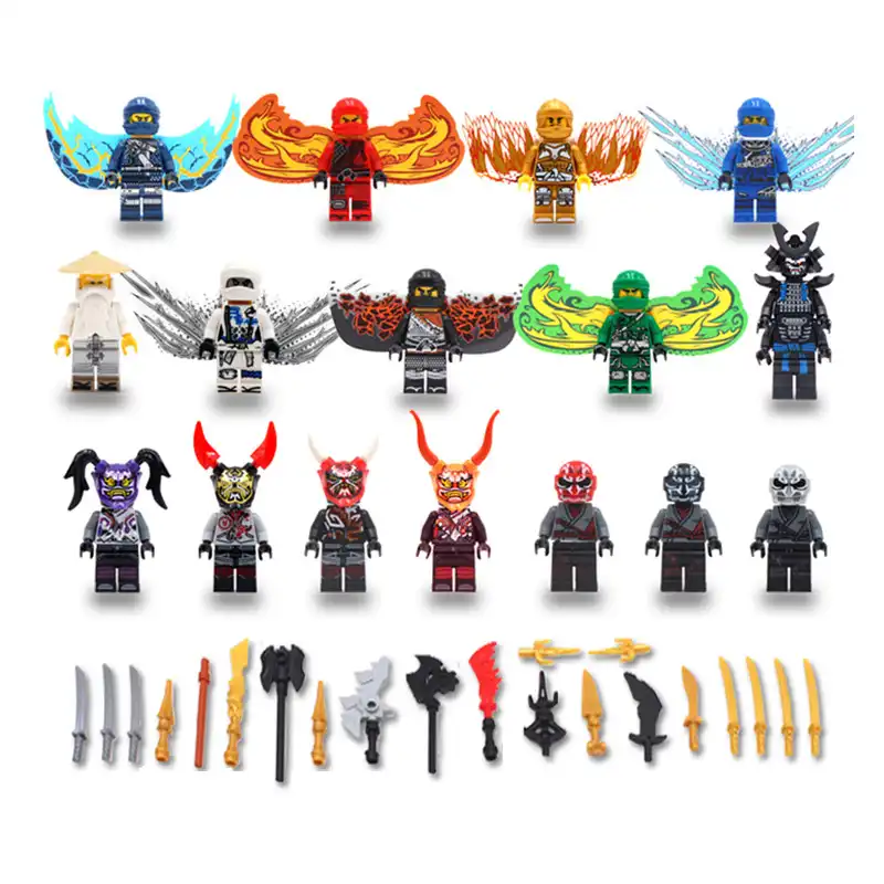 fly ninja with weapon action figures building bloc