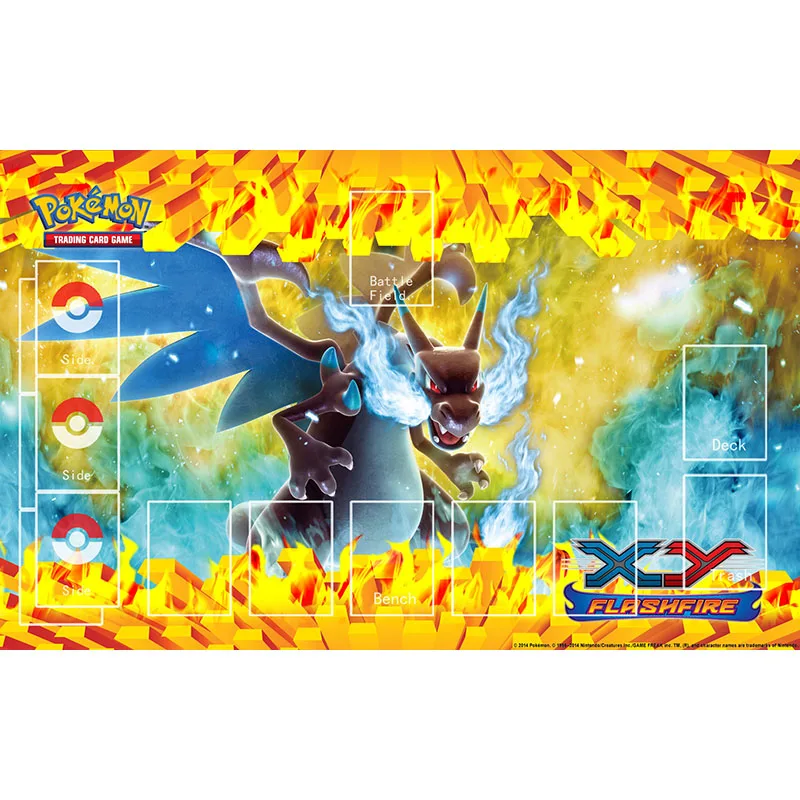 Игровой коврик Takara Tomy в виде покемона аксессуары для TCG игровой дракона детский