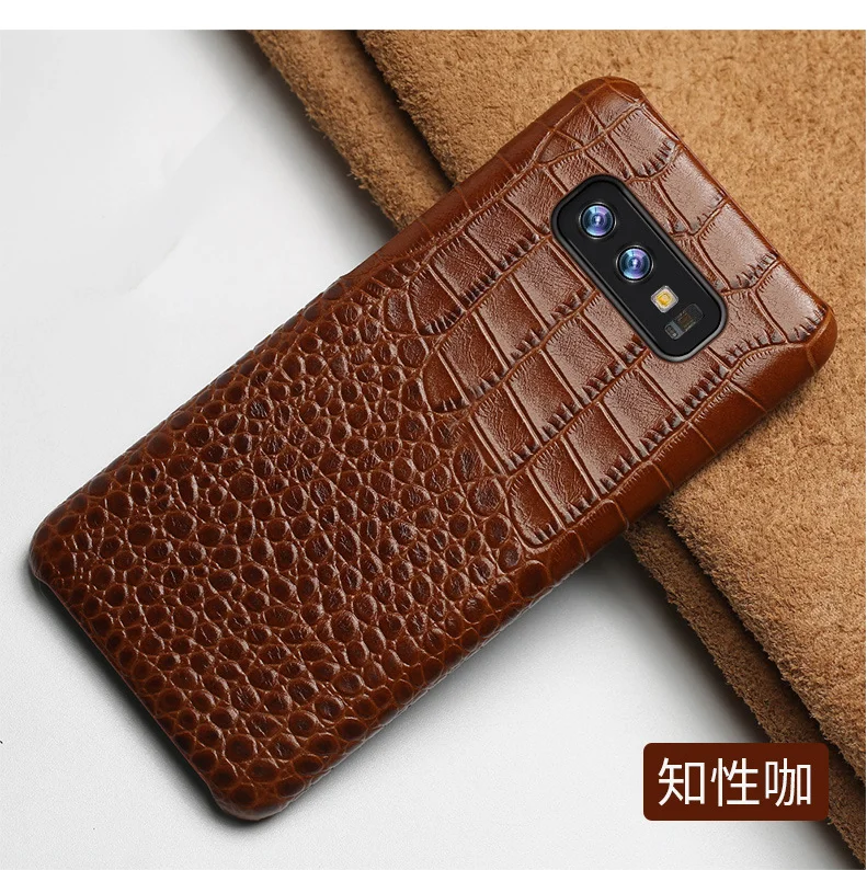 Чехол из натуральной крокодиловой кожи для телефона samsung galaxy A50 A70 A40 A20 Note 8 9 10 S8 S9 S10 plus