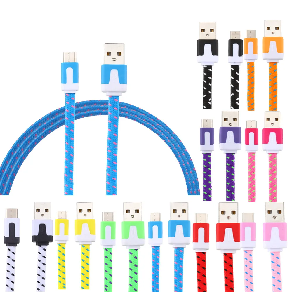 2M Usb Type-c Cable Fast Charging Braided Usb Cable For OnePlus 3T/ZTE Zmax Pro Z981/HTC Bolt Mobile Phone