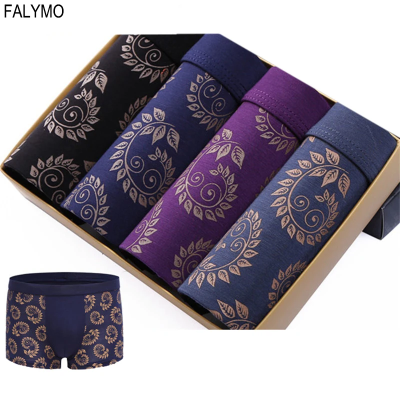 

Male Underwear Mens Plus Size Print Modal Boxer Shorts Sexy Boxers Large Size Panties Loose Breathable Stretchy Underpants Short