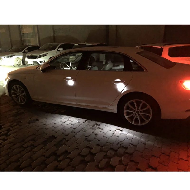 Обновление света для Audi A6L C7 A7 A4L Q5 дверная ручка наружного освещения дверная ручка свет дверь Атмосфера свет дверная ручка свет