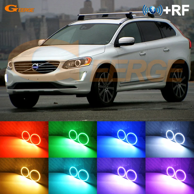 Для Volvo XC60 2014 2015 2016 2017 рестайлинг XENON HD RF Remote BT App ультра яркий многоцветный RGB