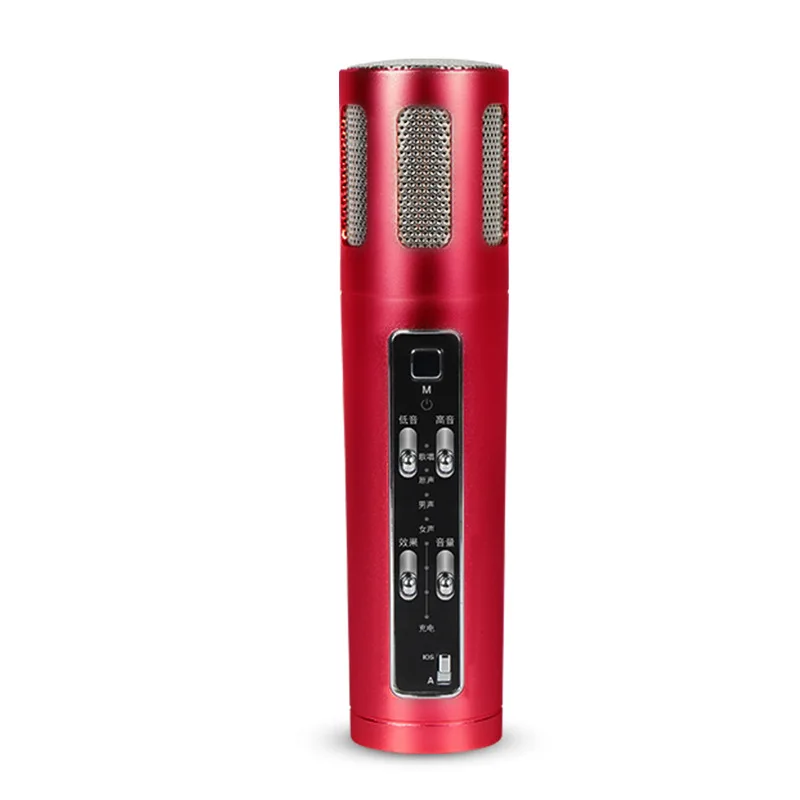 

Microphone Sound Card Mobile Phone MetaPhone Microphone Universal K Song Microphone Live Recording Condenser Mic Microphone Whol