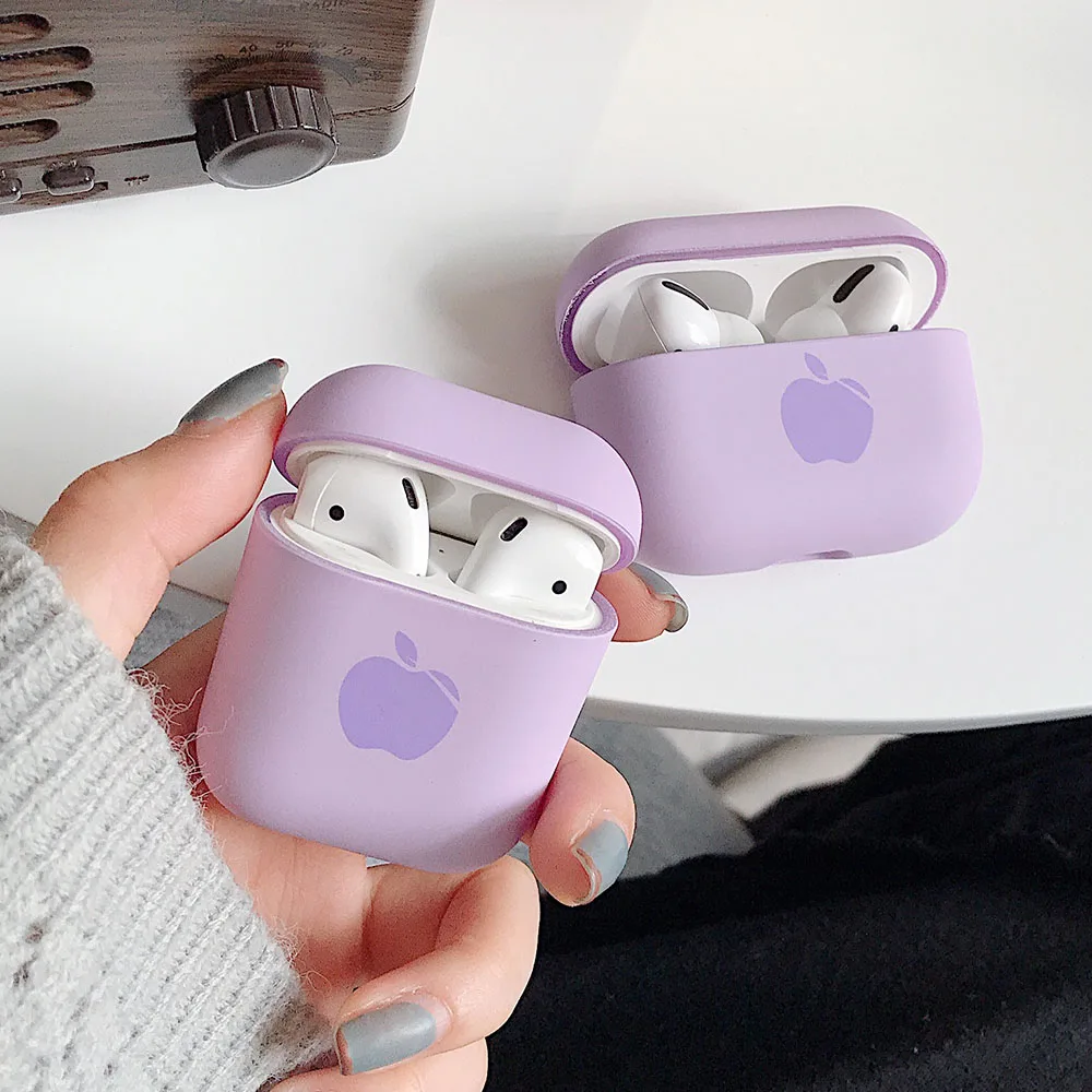 Cute Solid Color Earphone Case For AirPods Pro 2 1 Cases Hard PC Luxury Matte Texture Protective Cover for AirPod 2 3 Air Pods