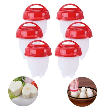 

6pcs/set Silicone Egg Poachers Egg Cooker Non-stick Boiled Eggs Cup Cooking Kitchen Tools Gadgets Baking Accessories Cooker Mold