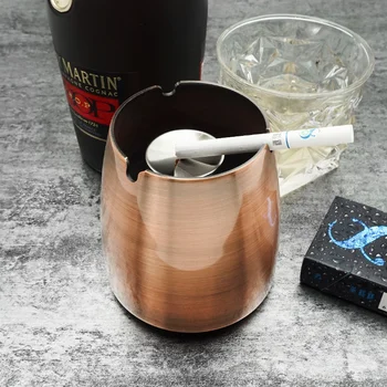 

Household Creative Ashtray Metal Stainless Steel Electroplated Copper Conical Ashtray Fly Away