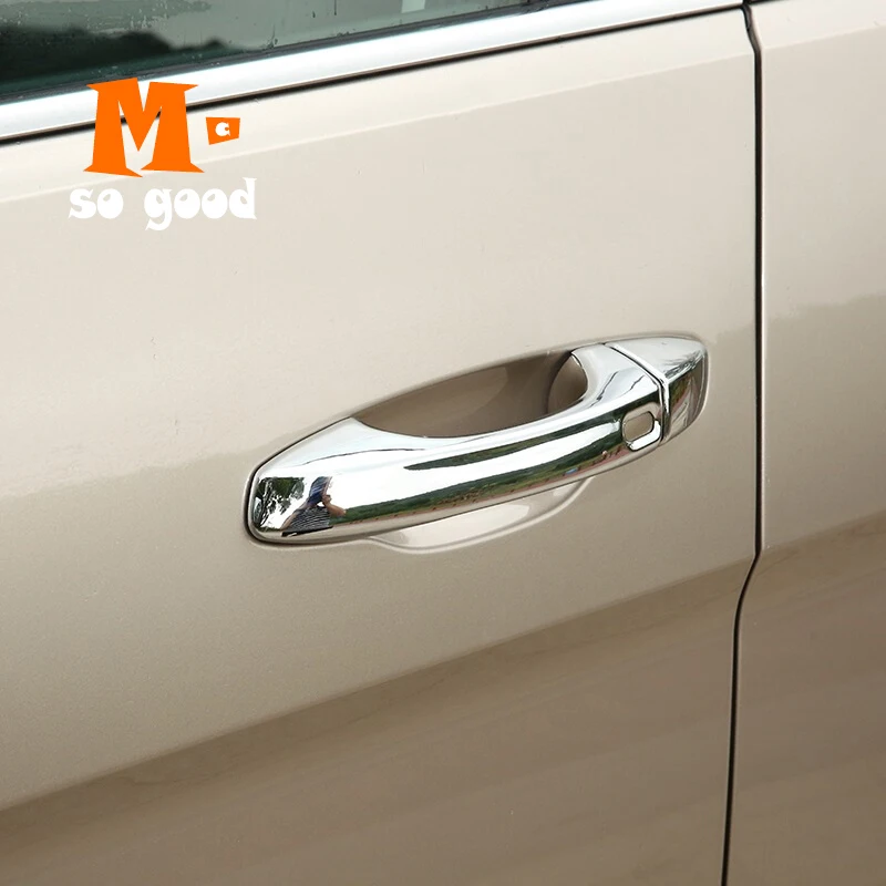 ABS хром для Teramon t Atlas автомобиля умное отверстие боковая дверная ручка Крышка отделка Интерьер Литье аксессуары наклейка