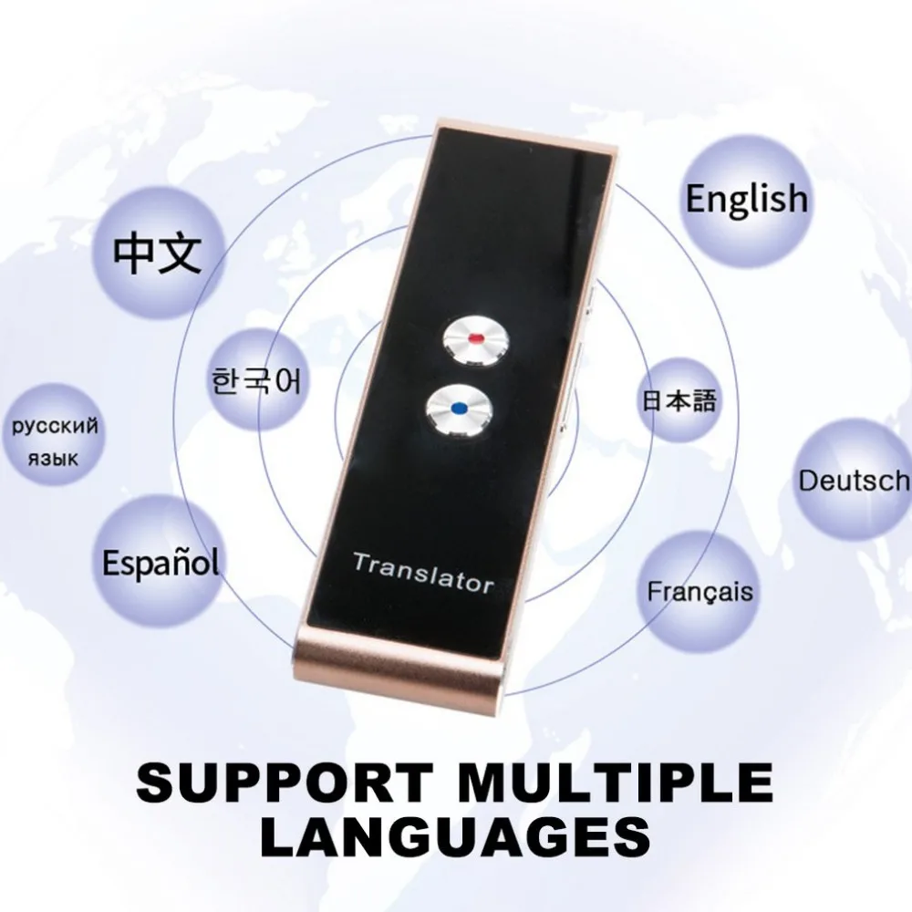 T8+ Global Multilingual Translator Simultaneous Intelligent Translator Supports Voice Camera Function