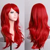 WoodFestival Heat Resistant Wigs Synthetic Hair Women Long Cosplay Wig With Bangs Wavy Pink Red Brown Purple Black Blue Blonde ► Photo 3/6
