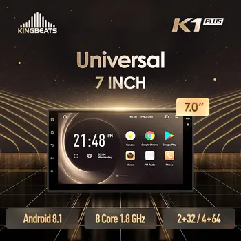 

KingBeats Android 8.1 Octa-Core head unit 4G in Dash Car Radio Multimedia Video Player Navigation GPS For Volkswagen For Nissan For Hyundai For Kia For Toyota no dvd 2 din Double Din Android Car Stereo 2din DDR4 2+32G
