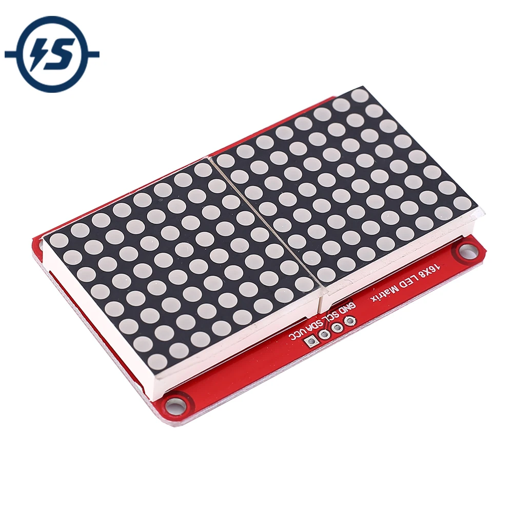 СВЕТОДИОДНЫЙ матричный модуль дисплея с решетчатым экраном DC 3 V 5V HT16K33 драйвер 16*8