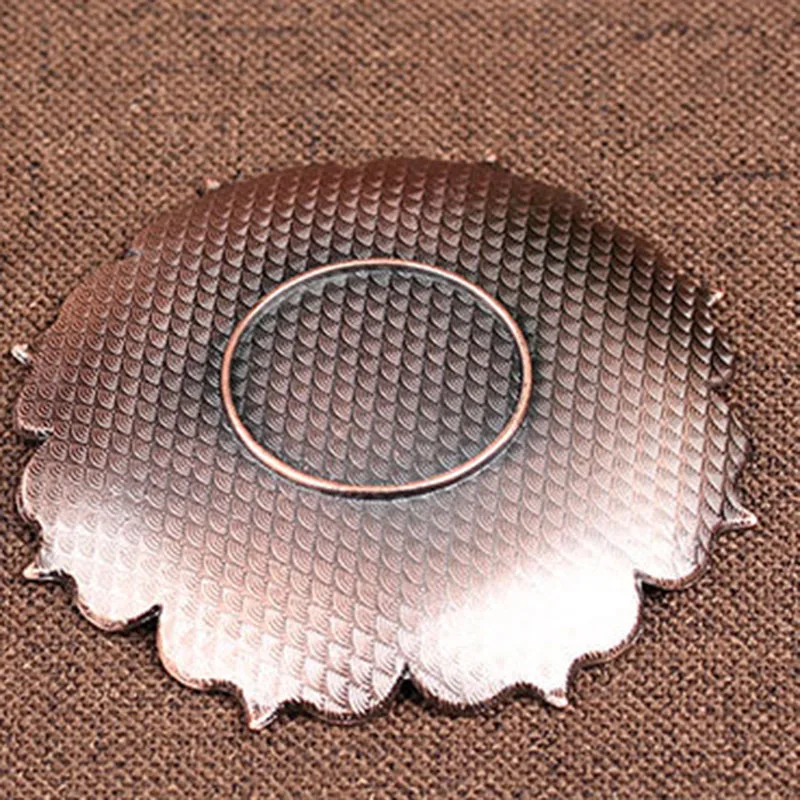 3Pcs/Set Incense Burner Lotus Censer Aluminum Alloy Stick Holder Plate Useful