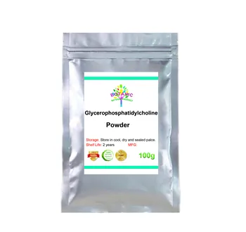 

100g-1000g 99% food grade glycerophosphatidylcholine, glycerophosphatidylcholine powder, alpha GPC, memory enhancement, free del